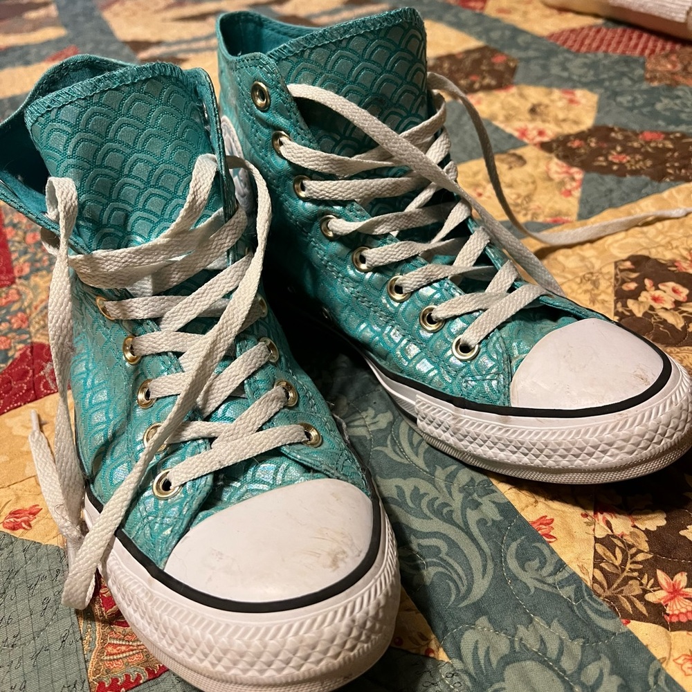 Mermaid hi tops converse 9